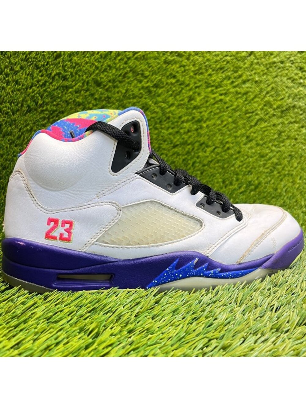 Nike Air Jordan 5 Retro Alternate Mens Size 8.5 White Basketball Shoes Sneakers
